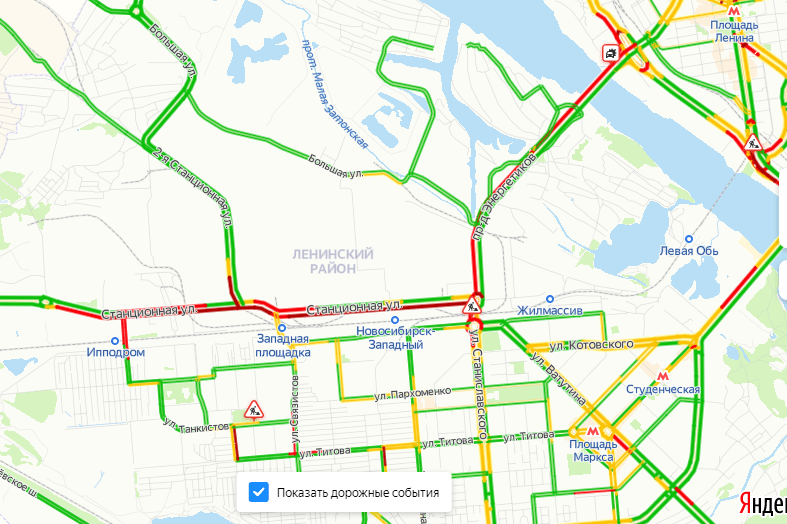 Карта пробок в новосибирске