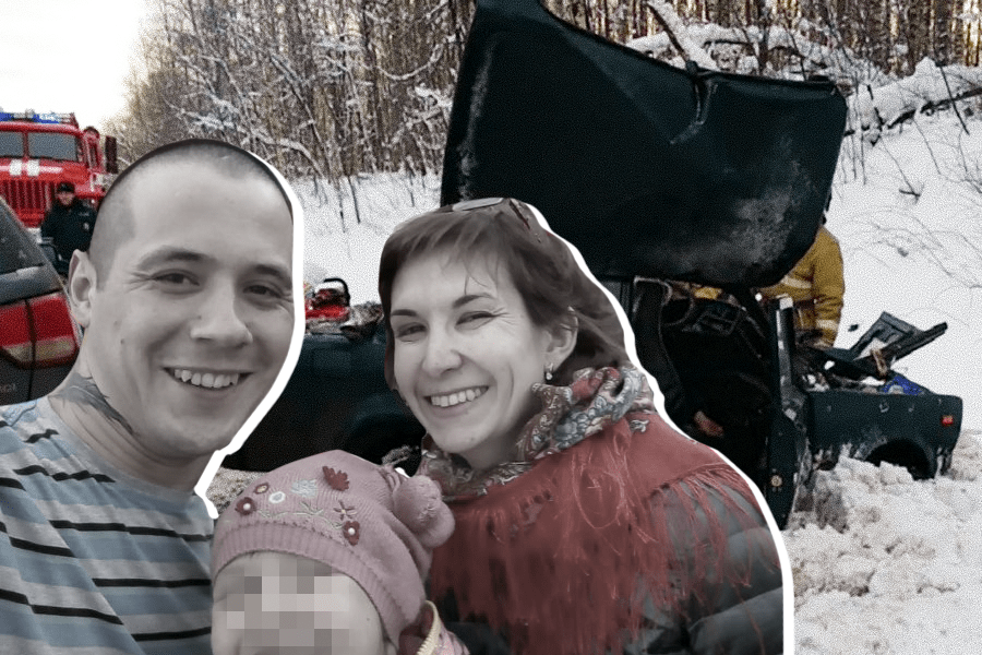 Водитель ВАЗ-2107 погиб на месте, его жена — по дороге в больницу, их дочь скончалась после шести дней комы