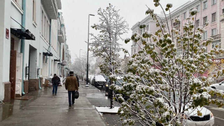 На Красноярск снова обрушится сильный ветер со снегом
