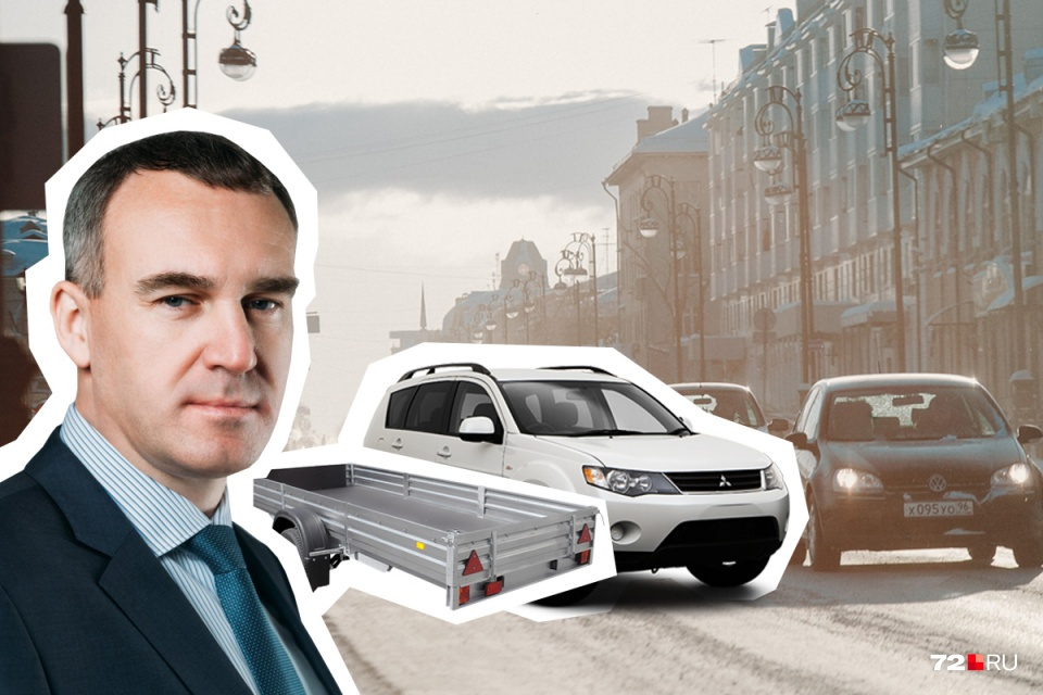 В отличие от губернатора области Александра Моора, у которого есть только снегоход, мэр города Руслан Кухарук может похвастаться неплохой иномаркой и автоприцепом