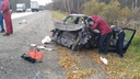 В Челябинской области при столкновении легковушки и грузовика на трассе М-5 ранены трое