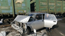 Поезд и легковушка столкнулись на переезде в Челябинской области
