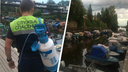 Спасатели чистили Соломбалку от разлившихся нефетпродуктов