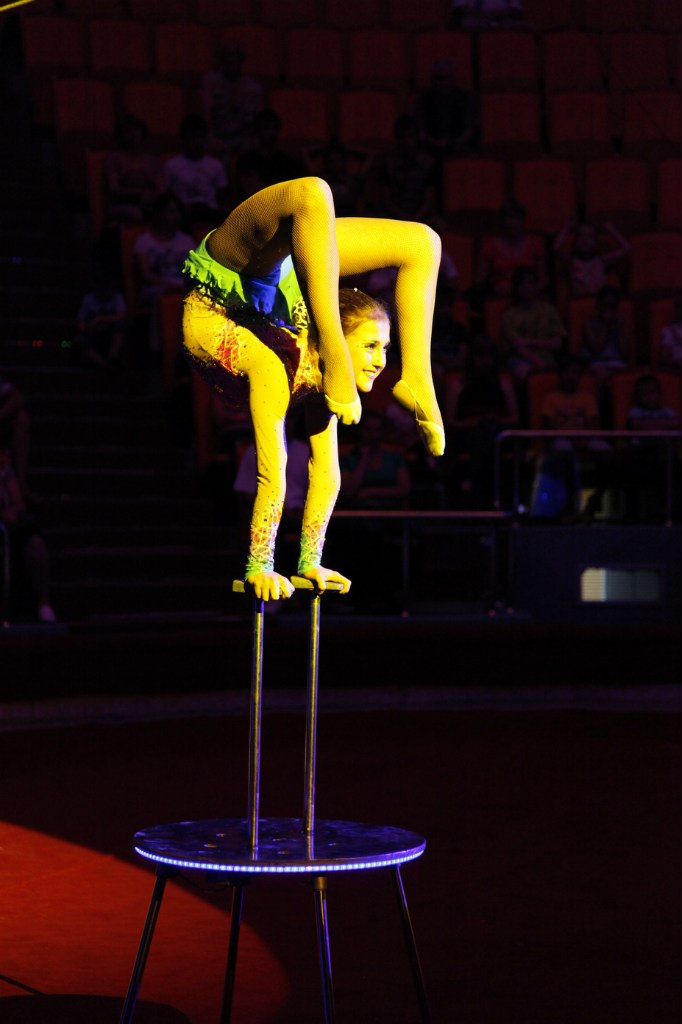Валерия гастролировала с цирком в качестве воздушной гимнастки