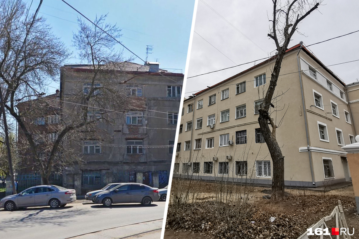 Слева — дом в переулке Кривошлыковском, справа — дом актера