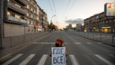 «Где все?»: сибирячка устроила одиночную «Монстрацию» в центре Новосибирска в пять утра