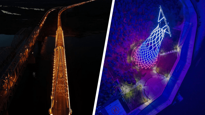 Лучшие фото недели: «золотая дорога» на Бор и величественная Шуховская башня