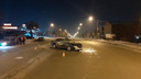 Новосибирец врезался в столб и припаркованный «Жигули» на Немировича-Данченко