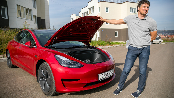 Владелец новой Tesla рассказал об опыте владения электрокаром в Красноярске