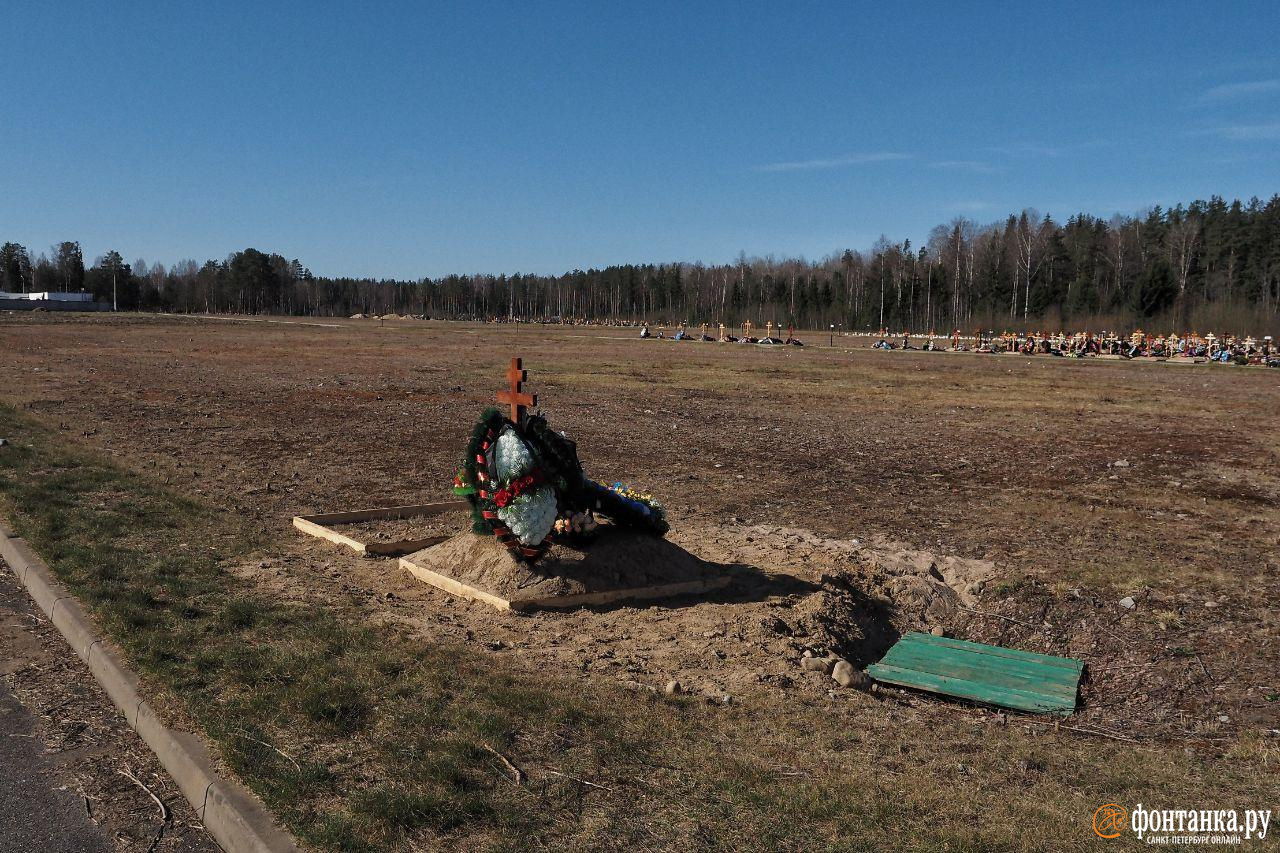 Кладбище «Илики», апрель 2020 года<br><br>автор фото Михаил Огнев / «Фонтанка.ру»