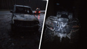 На Колыванском шоссе сгорели автомобиль, прицеп и квадроцикл