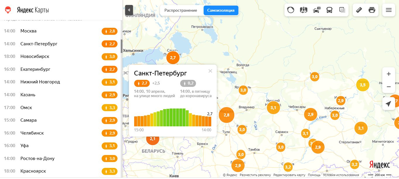 Карта выхода из самоизоляции