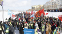 На митинге в Архангельске произошла потасовка с полицией. Один человек задержан