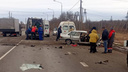 Вырезали из салона: на трассе в Самарской области КАМАЗ врезался в ВАЗ