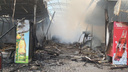 МЧС назвало причину пожара на центральном рынке в Шахтах