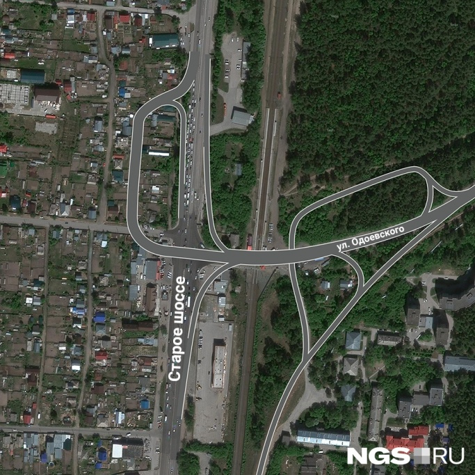 Развязку построят на пересечении улицы Одоевского и Старого шоссе