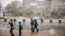 На Новосибирск идут дожди, мокрый снег и сильный ветер