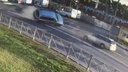 Появилось видео, как в Бердске автомобиль перевернулся в воздухе — его подрезали на перекрестке