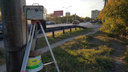 В Кургане неизвестные подожгли дорожную камеру на шоссе Тюнина