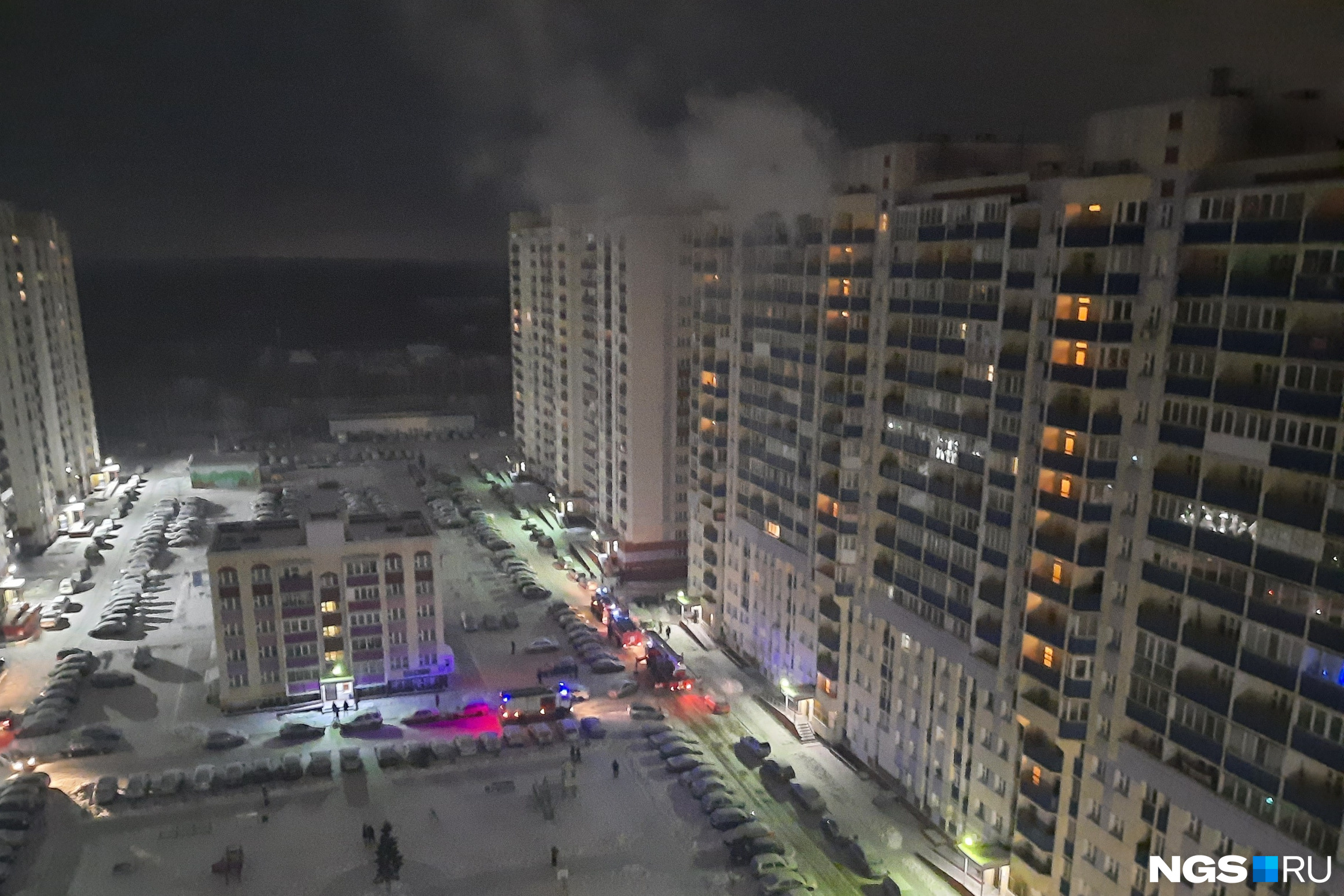 Пожар произошел на 16-м этаже