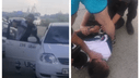 В Кировском районе новосибирец избил таксиста и повредил его автомобиль — конфликт попал на видео