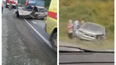 «Машины раскидало в стороны»: под Новосибирском столкнулись ВАЗ-2114 и «Хонда»