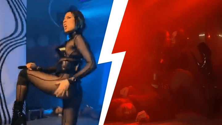 В Екатеринбурге Maruv облили водой, пока она откровенно танцевала на сцене: видео