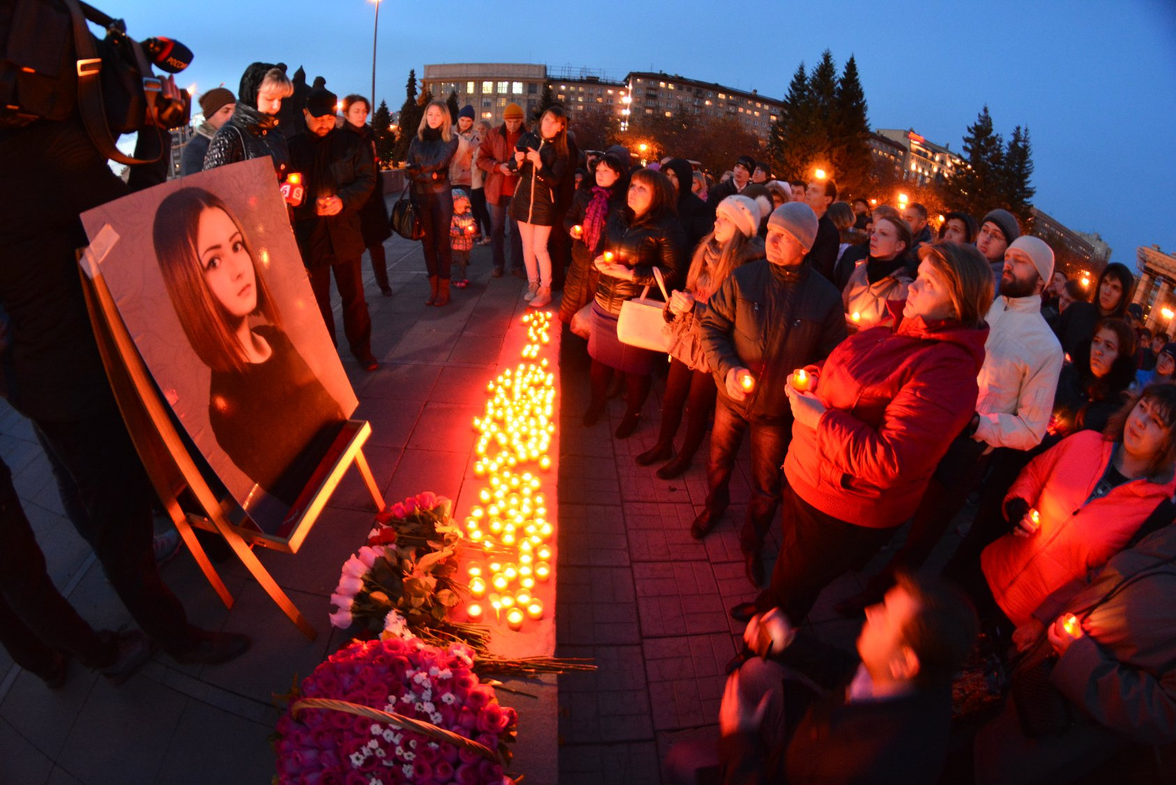 Похороны Карины Залесовой Новосибирск