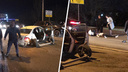 В Ростове на Западном лоб в лоб столкнулись две иномарки. Виновник аварии был пьян