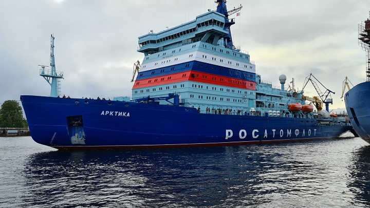 Новый атомный ледокол «Росатома» готовят к работе по притокам Енисея и Северному морскому пути