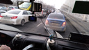 Московское шоссе сковала гигантская пробка