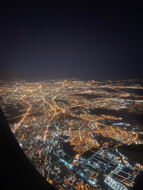 Москва ночью с самолета фото реальные