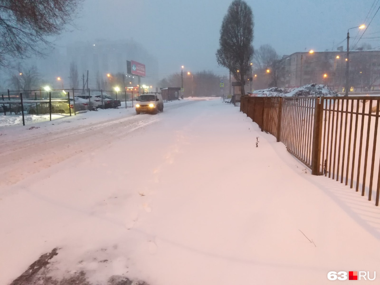 В декабре пошел. Когда в Самаре ожидается снег.