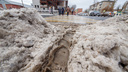 Рядом с закрытой свалкой в Челябинске сделали полигон для снежных куч