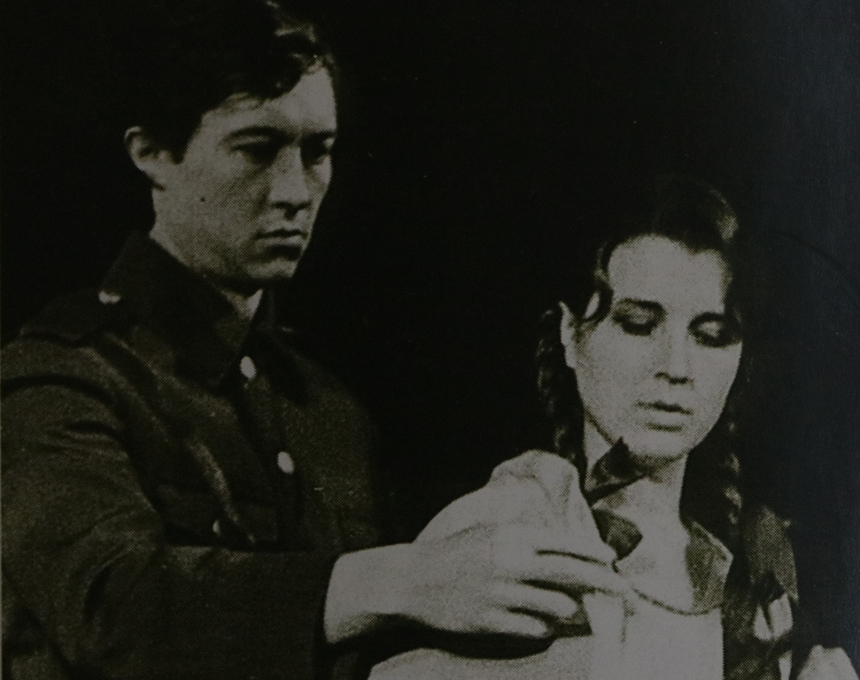 С мужем Олегом Выходовым в первом спектакле «Сельская любовь» на пермской сцене, 1973-й год 