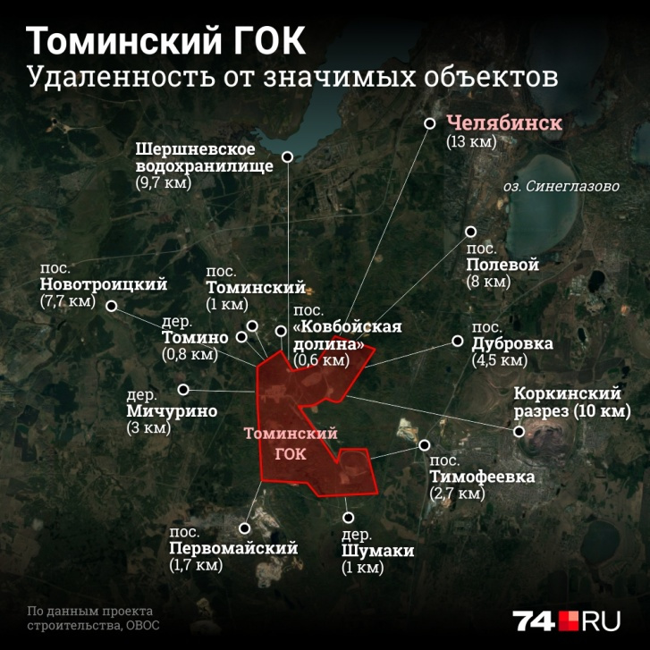 Карта томинского гока