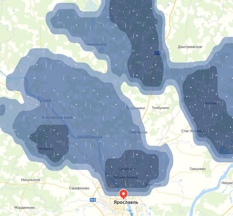 Погода тутаев карта осадков