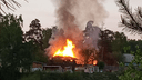 «Частично обрушилась кровля»: в Каинской заимке загорелся частный дом