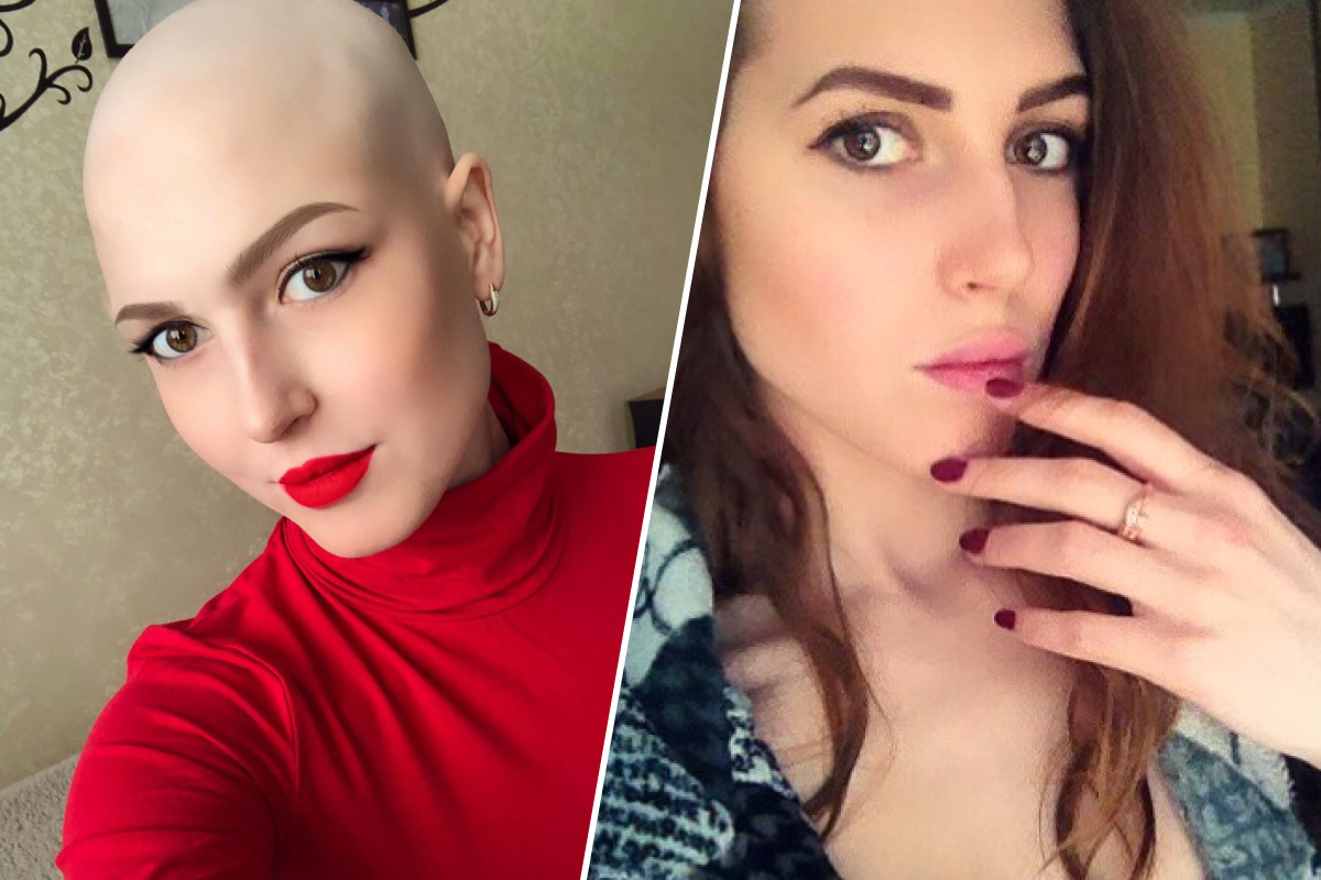 Из-за химиотерапии Настя быстро лишилась волос, но поняла, что, пока они будут отрастать, она сможет попробовать себя во всех стилях