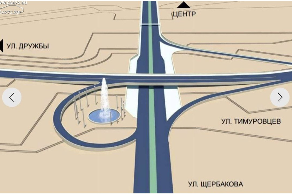 Проект нового моста в тюмени