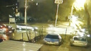 Пешеход подлетел в воздух: появилось видео момента ДТП на улице Волгина