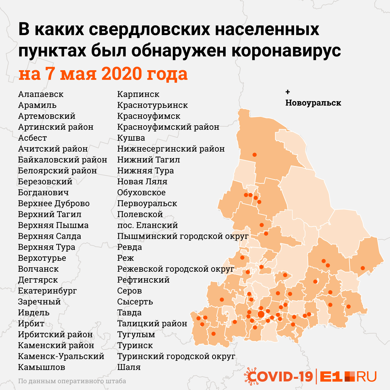 Экологическая карта свердловской области