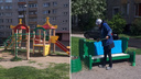 «Докрашивают»: в мэрии Ярославля рассказали о судьбе «псевдоотремонтированной» детской площадки