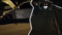 «Там выбивали стёкла»: в массовой аварии на Винаповском мосту пострадали несколько человек