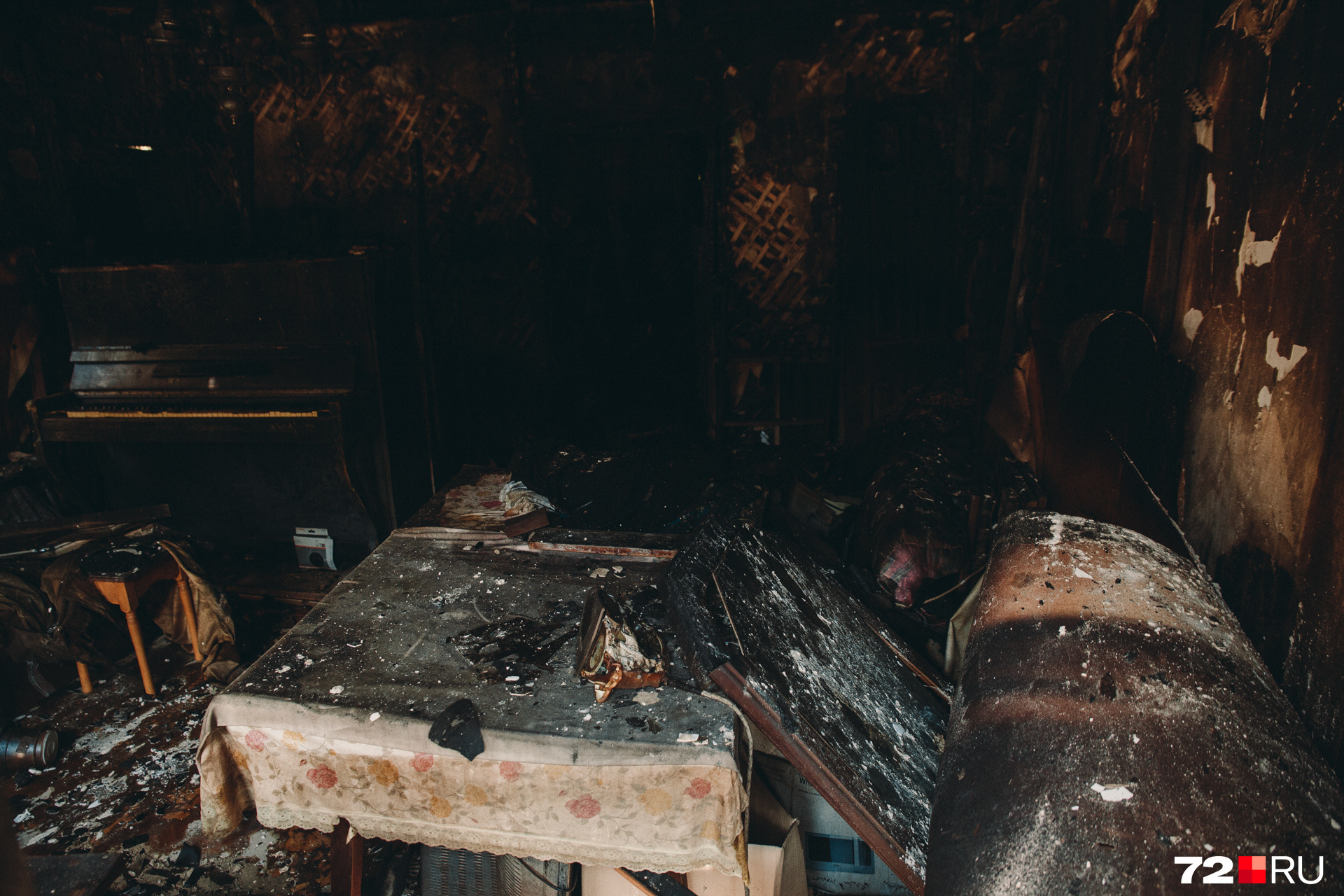 Дом № 33 на Осипенко обгорел полностью. Вряд ли кто-то его будет восстанавливать