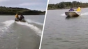 Лодку супругов из Новосибирска протаранили на рыбалке под Томском — потерпевшие сняли погоню на видео