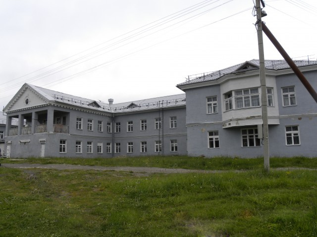 Здание больницы на Соловках