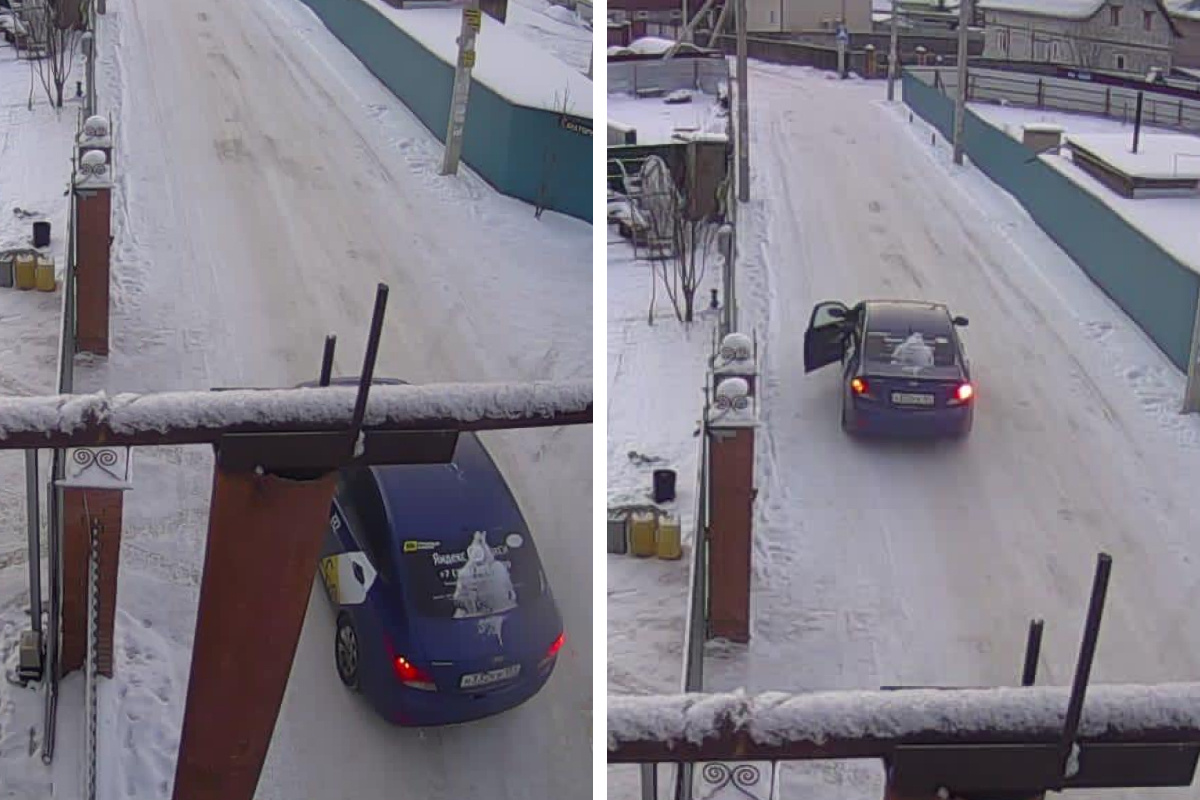 На кадрах с видеокамер видно, как мужчина остановился на дороге