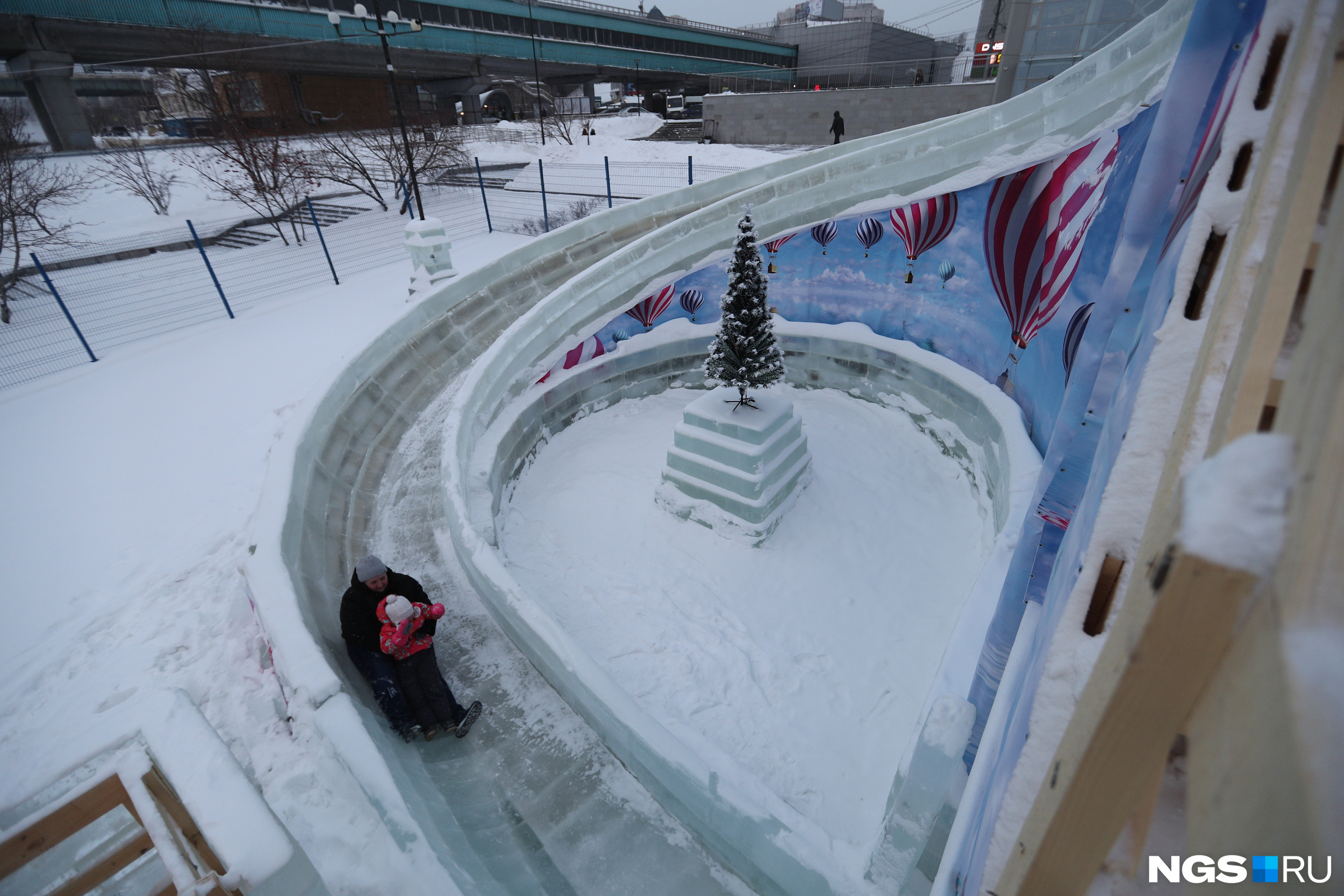 Ледовый городок новосибирск 2023