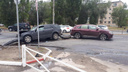 В Тольятти водитель Cadillac оборвал троллейбусные провода и отправил в больницу водителя Lexus